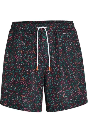 Karl Lagerfeld Shorts de playa con estampado geométrico