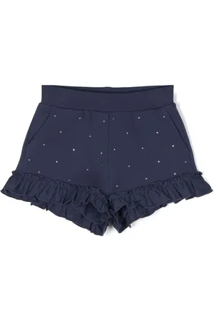 MONNALISA Shorts con detalles de strass