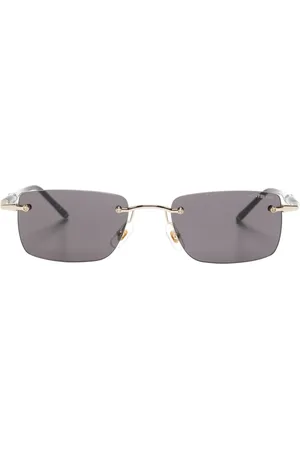 Montblanc Lentes de sol con armazón rectangular