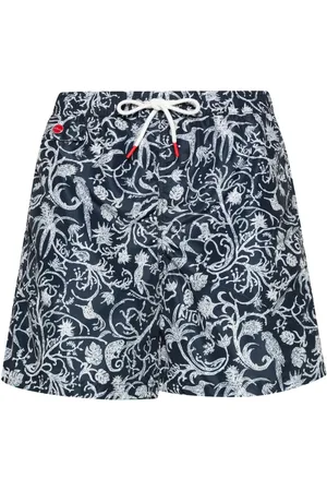 Kiton Shorts de playa con logo bordado