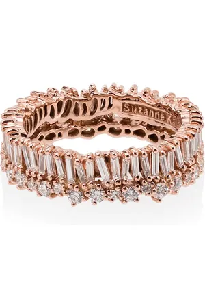 Suzanne Kalan Anillo Eternity en oro rosa de 18kt con diamantes