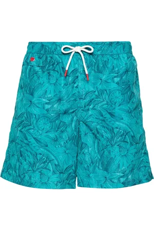 Kiton Shorts de playa con logo bordado