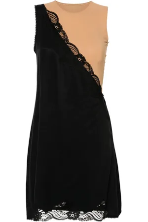 Maison Margiela Vestido con ribete de encaje