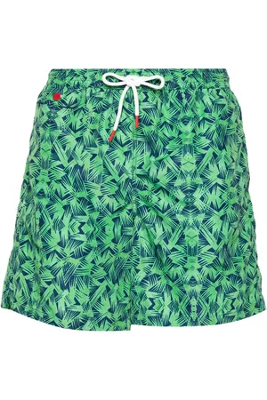 Kiton Shorts de playa con logo bordado