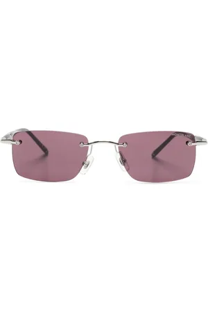 Montblanc Lentes de sol con armazón rectangular