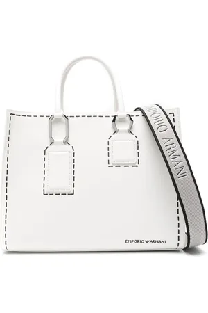 Emporio Armani Tote con estampado trompe l