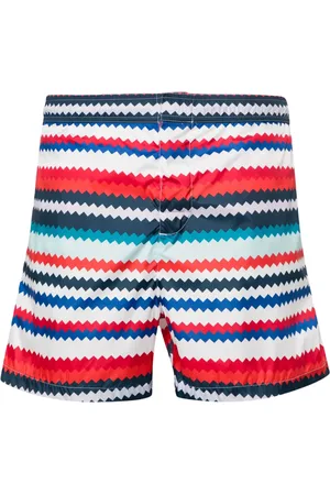 Missoni Shorts de playa con motivo en zigzag