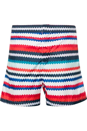 Missoni Shorts de playa con motivo en zigzag