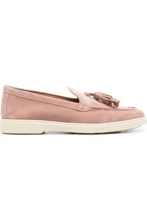 santoni Mocasines de gamuza con detalle de borlas
