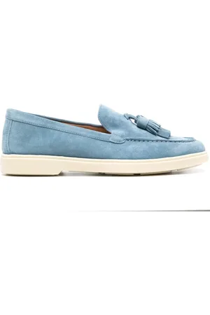 santoni Mocasines de gamuza con detalle de borlas