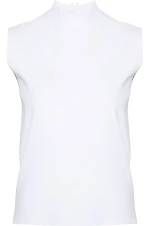 Plan C Top de tejido fino con cuello falso