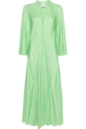 FORTE FORTE Vestido largo con cuello en V