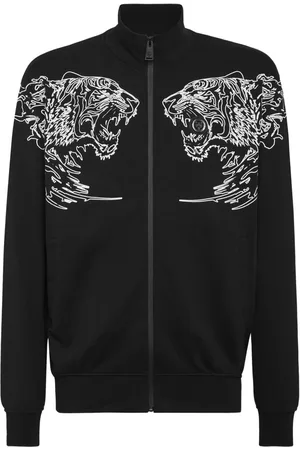 Philipp Plein Chamarra con logo estampado