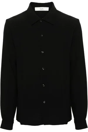 Séfr Camisa de crepé manga larga