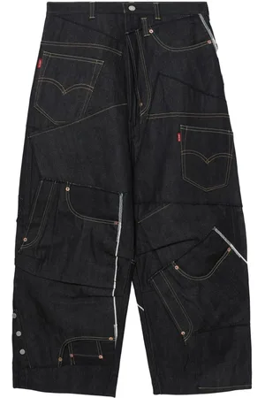 JUNYA WATANABE Jeans anchos con diseño patchwork