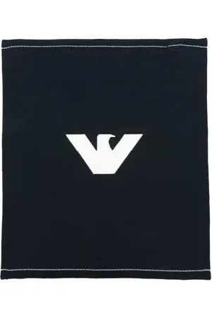 Emporio Armani Manta con logo en intarsia