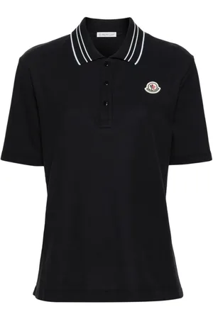 Moncler Playera tipo polo con parche del logo