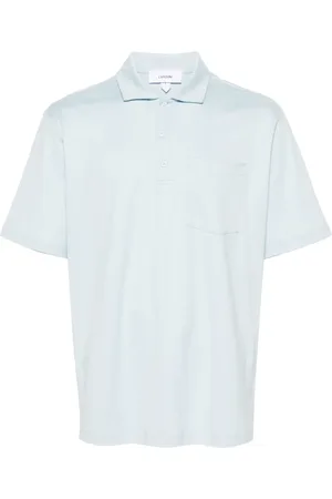 LARDINI Playera tipo polo con bolsillo de parche