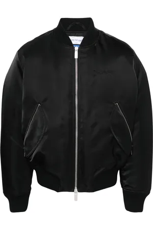 OFF-WHITE Chamarra bomber capitonada con logo bordado