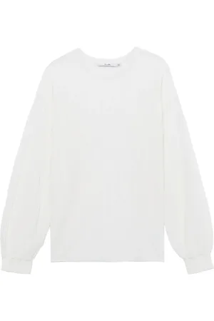 B+AB Sudadera semitraslúcida de canalé