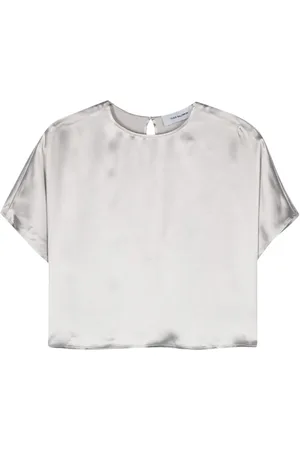 YVES SALOMON Blusa con satén manga corta