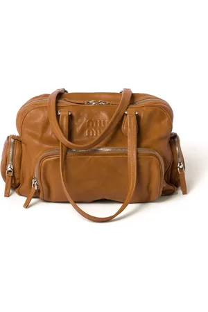 Miu Miu Tote con logo en relieve