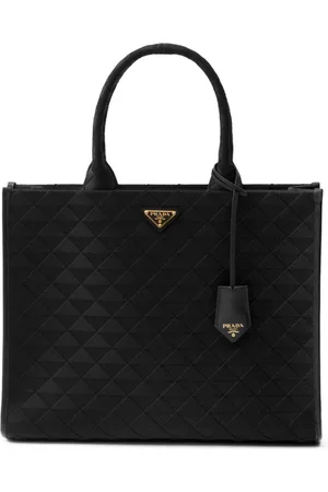 Prada Tote con logo triangular grande