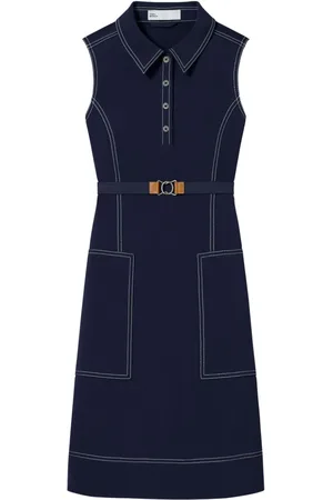 Tory Burch Vestido midi con costuras en el tope