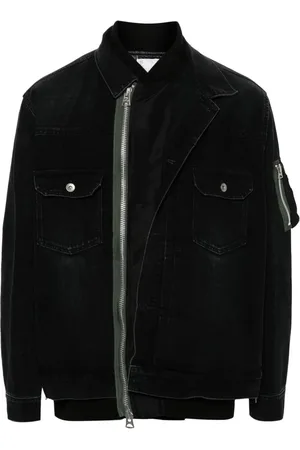 SACAI Chamarra de mezclilla a capas