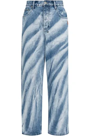 KSUBI Jeans rectos con rayas estampadas