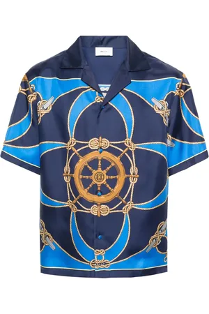 Bally Camisa de seda con estampado gráfico