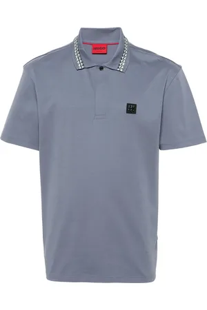 HUGO BOSS Playera tipo polo con parche del logo