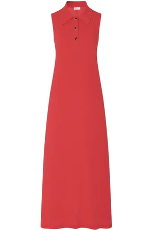 ROSETTA GETTY Vestido midi estilo playera tipo polo