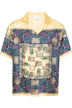 Bally Camisa de seda con estampado gráfico
