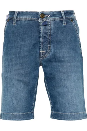 Jacob Cohen Shorts de mezclilla con parche del logo