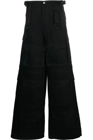 Vetements Pantalones cargo con diseño ancho