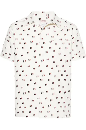 Fursac Camisa con estampado de bandera