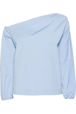 SEMICOUTURE Blusa con cuello asimétrico