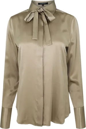 BARBARA BUI Camisa de seda con moño en el cuello