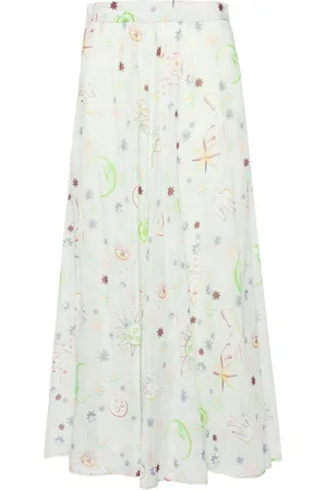 FORTE FORTE Falda midi con diseño acampanado
