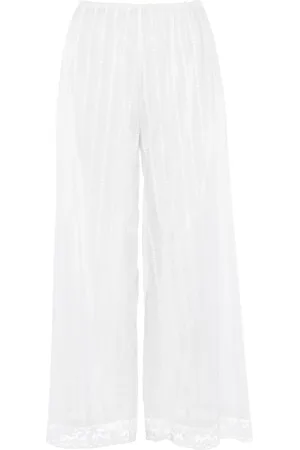 ERES Pantalones con ribete de encaje
