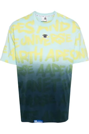 A Bathing Ape Playera con logo estampado