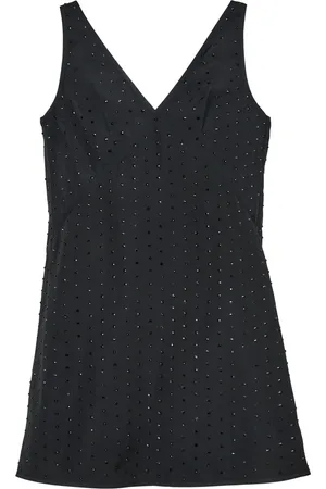 Marc Jacobs Vestido corto con detalles de cristal y cuello en V