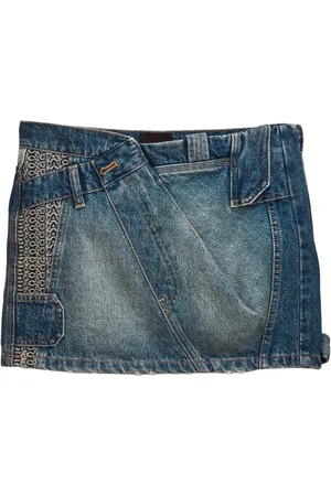 Marc Jacobs Falda corta de mezclilla con diseño patchwork