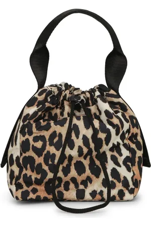 Ganni Tote con estampado de leopardo