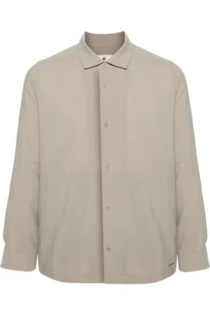 Snow Peak Camisa con botones y cuello italiano