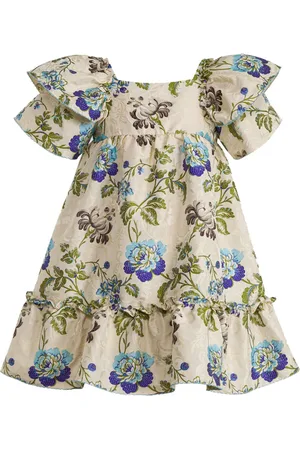 Etro Vestido con motivo floral en jacquard