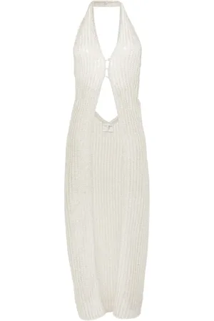 FORTE FORTE Top de tejido calado con cuello halter