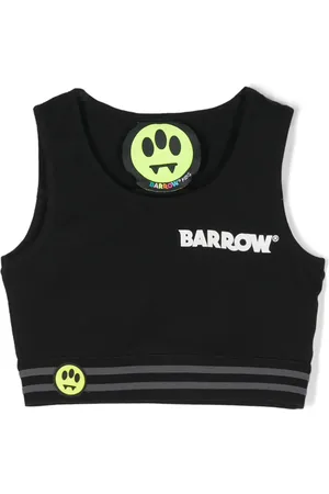 BARROW Top corto con logo estampado