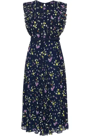 Self-Portrait Vestido midi con estampado floral
